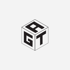 Obraz premium 3d render of a cube with symbol on illustration