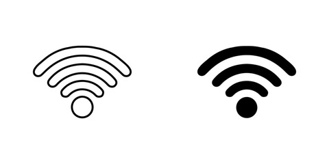 Wi Fi icon vector. Wireless internet logo design. Wifi vector icon illustration isolated on white background