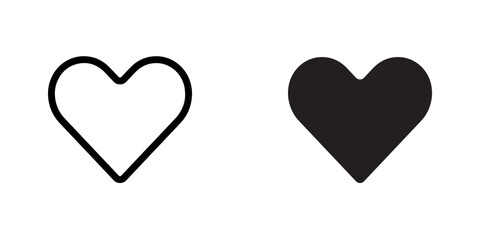 Heart icon vector. Love sign symbol vector. Heart vector icon illustration isolated on white background