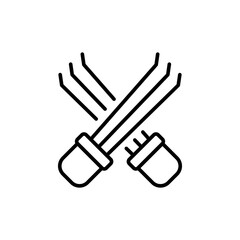 Fototapeta premium Claw outline icons, minimalist vector illustration ,simple transparent graphic element .Isolated on white background