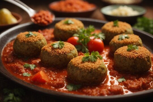 meatballs with vegetables (Mandu)