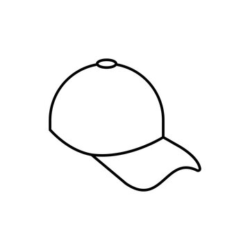 Hat Icon. Cap, Headgear Symbol - Vector Logo Template. 