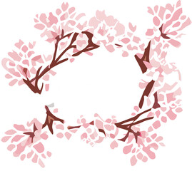 Cherry Blossom Illustrations Promoting Spring
