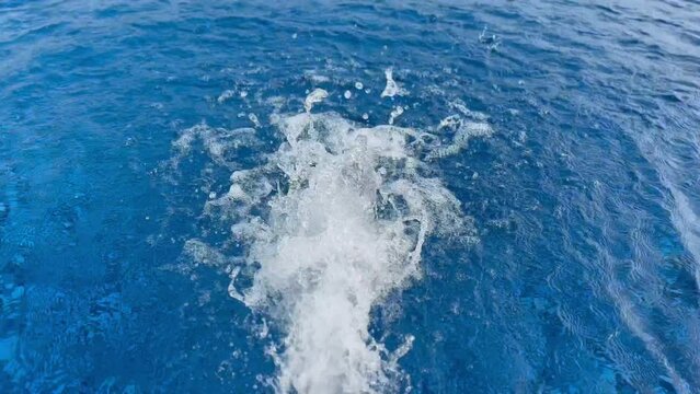 Water Burst in A Pool