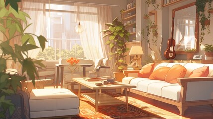 リビングルームの内装11