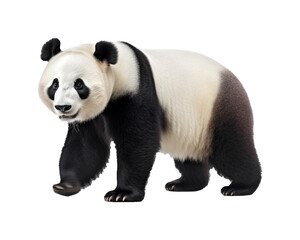 giant panda bear with transparent background
