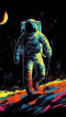 Fototapeta premium astronaut in space