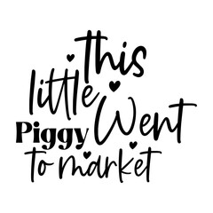 Obraz premium This Little Piggy Went to Market