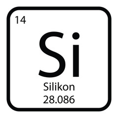 Silikon icon vektor