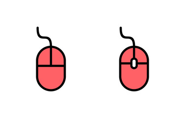 Mouse icon set illustration. click sign and symbol. pointer icon vector.