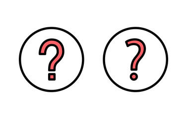 Question icon set illustration. question mark sign and symbol