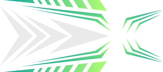 sporty arrow green gradient jersey abstract background