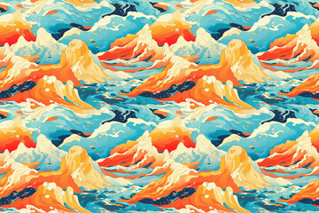 Perfectly Seamless Abstract Wave Pattern
