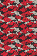 Perfectly Seamless Abstract Mountain Pattern