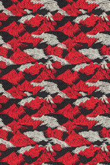 Perfectly Seamless Abstract Mountain Pattern
