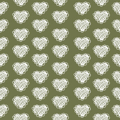 seamless pattern with hearts
