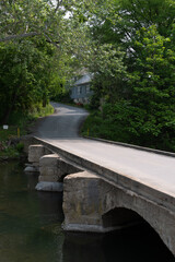 Small one lane bridge cross the Stony creek