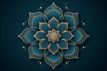 flat simple Islamic ornament background - obrazy, fototapety, plakaty
