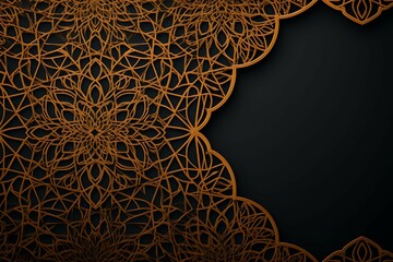 flat simple Islamic ornament background