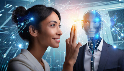 interaction entre l'intelligence artificielle et les êtres humains