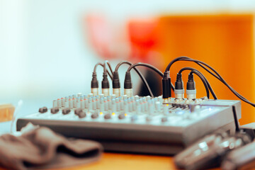 Sound Mixer Control Machine for professional Audio. Advanced Sound Mixing Console for Professional...