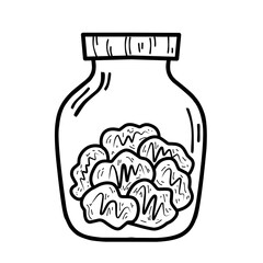 Cookies Jar Outline 