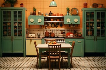 retro vintage style kitchen design