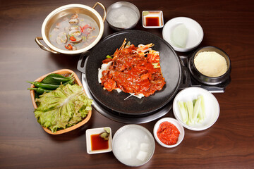 Spicy webfoot octopus dish