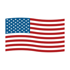 united states flag icon vector