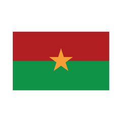 flag burkina faso icon vector