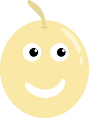 pears cartoon character vector illustration