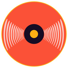 vinyl record vector illustration