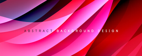 Simple fluid color gradient abstract background with dynamic wave line effect. Vector Illustration For Wallpaper, Banner, Background, Card, Book Illustration, landing page