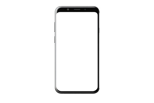 smart phone on transparent background, generative ai