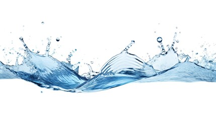 Water Splash on White Background. Fresh, Pure, Drink, Nature
