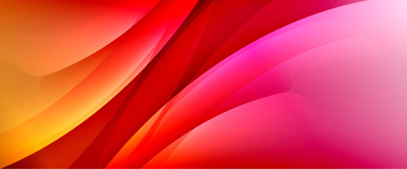 Dynamic flowing waves on gradient color background. Vector illustration For Wallpaper, Banner, Background, Card, Book Illustration, landing page