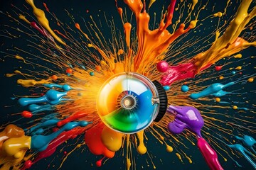 abstract background with rays