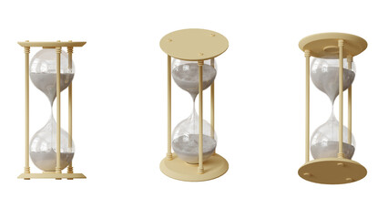 sand hourglass isolated