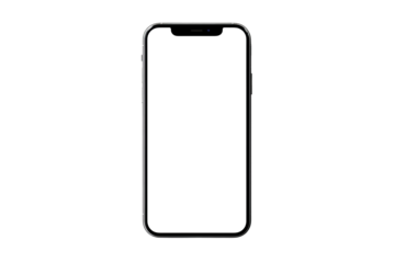 smart phone on transparent background, generative ai