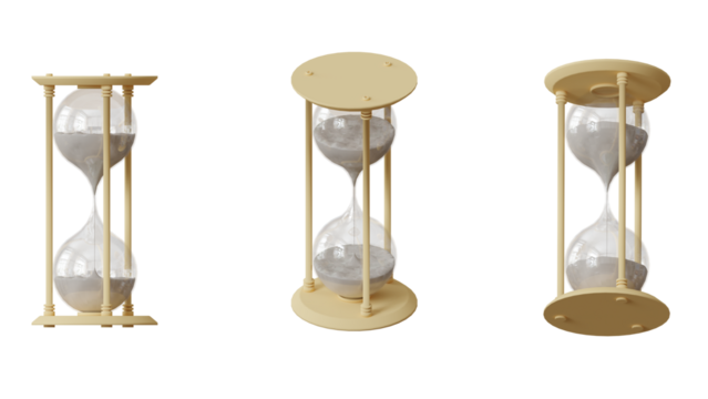 sand hourglass isolated