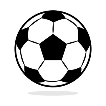 Soccer ball. sports elements isolated on white background. vector illustration