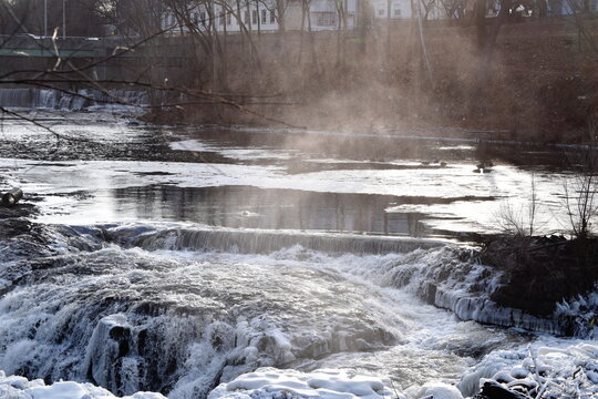 Frozen Waterfalls and Rivers and Lakes in New Jersey