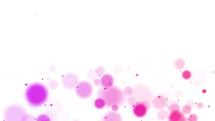 浮遊するカラフルな丸、パーティクル、粒々、透過