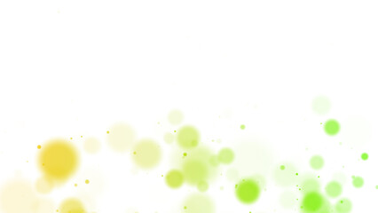 浮遊するカラフルな丸、パーティクル、粒々、透過