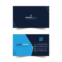 Naklejka na ściany i meble horizontal clean Business Card template vector design