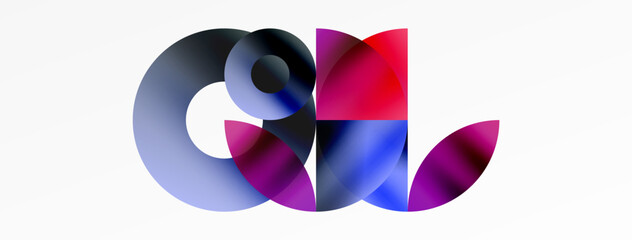 Circle and triangle abstract background. Concept for creative technology, digital art, social communication, and modern science. Ideal for posters, covers, banners, brochures, and websites