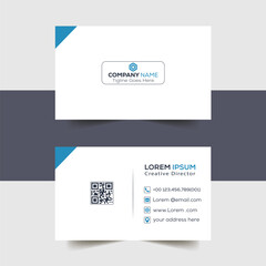 horizontal  clean Business Card template vector design