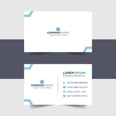 horizontal  clean Business Card template vector design