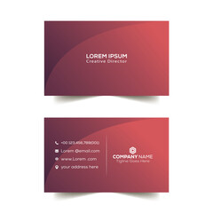 Fototapeta premium horizontal clean Business Card template vector design