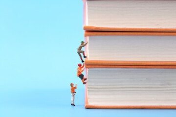 Miniature creative climbing book